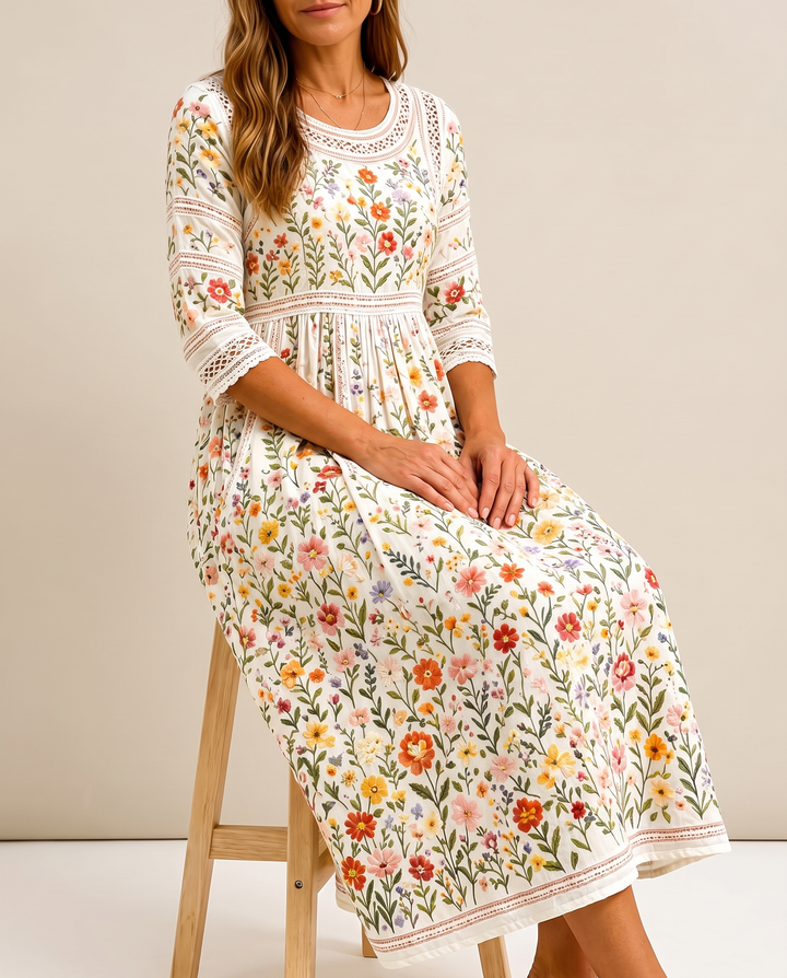 Willow | Wildflower Meadow Charm Midi Dress